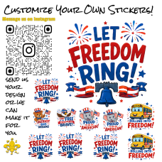4th of July Stickers